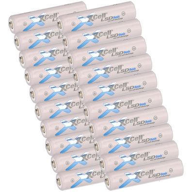 20x XCell Micro AAA Akku LSD Basic Ni-Mh 1,2V 800mAh low self discharge Akku