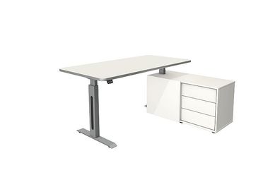 Kerkmann Move 1Schreibtisch Steh und Sitztisch style mit Sideboard