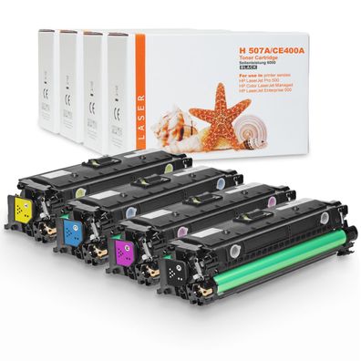 Kompatibel HP CE400X, CE401A, CE403A, CE402A Sparset 4 Toner alle Farben von Gigao