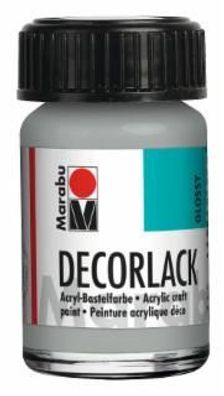 Marabu 1130 39 782 Decorlack Acryl Metallic-Silber 782 15 ml