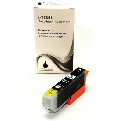 Kompatibel Epson Orange, T3361, 33XL, C13T33614010 PBK Foto-Schwarz Photo Black