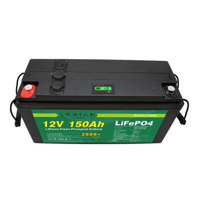 LiFePO4 Akku 12V 150Ah 75A Lithium-Eisen-Phosphat Batterie für Camping Boot Solar