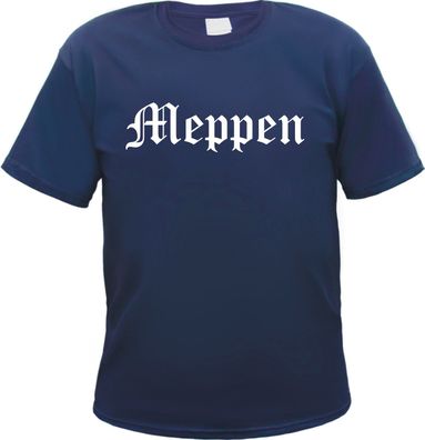 Meppen Herren T-Shirt - Altdeutsch - Blaues Tee Shirt