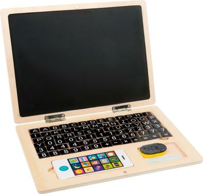 Laptop aus Holz Handy Magnet Tafel Spielzeug Lesen Schreiben Kinder