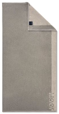 Joop! Duschtuch Badetuch 80x150 Tone doubleface 1689-77 platin grau