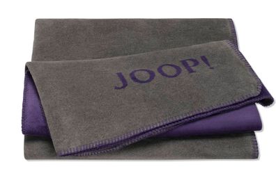 Joop! Wohndecke Kuscheldecke 150x200 cm Doubleface uni schiefer violett 791153