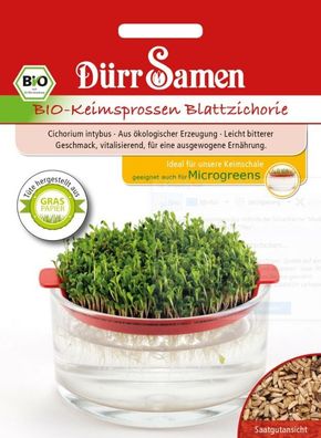 Dürr BIO-Keimsprossen Blattzichorie, bestens zur Verfeinerung von Salaten