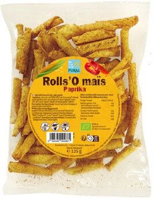 Pural Rolls'O mais Paprika 125g