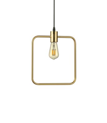 Ideal Lux ABC SP1 SQUARE Pendelleuchte mit E27 Fassung quadratische Form Struktur