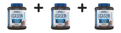 3 x Applied Nutrition 100% Casein Protein (1800g) Chocolate Cream