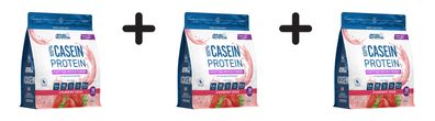 3 x Applied Nutrition 100% Casein Protein (900g) Strawberry Cream