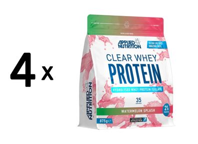 4 x Applied Nutrition Clear Whey (875g) Watermelon Splash