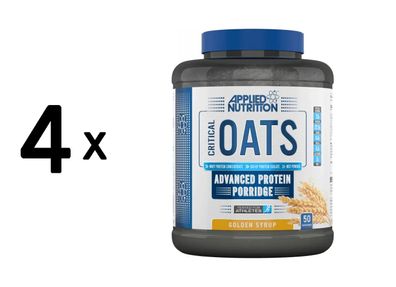 4 x Applied Nutrition Critical Oats (3000g) Golden Syrup