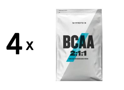 4 x Myprotein Essential BCAA 2:1:1 (250g) Berry Burst