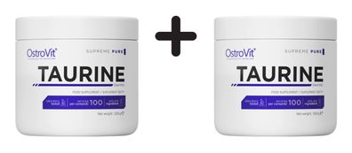 2 x OstroVit Supreme Pure Taurine Powder (300g) Unflavoured