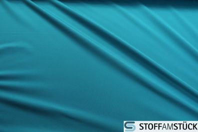 Stoff Polyester Elastan Yoga Interlock Jersey blau sehr dehnbar Sport