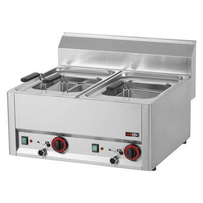 KBS Elektro-Nudelkocher 2 Becken je 8 Liter 660x600x290 mm Anschlussfertig 400V