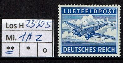 Los H23305: Deutsches Reich Feldpost Mi. 1 Az * *