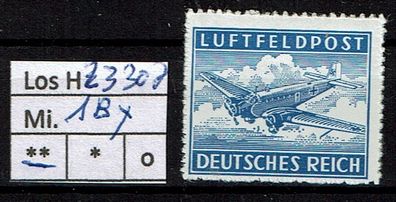 Los H23307: Deutsches Reich Feldpost Mi. 1 By * *