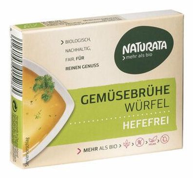 Naturata Gemüse-Brühwürfel hefefrei, ohne Palmöl 6x12g