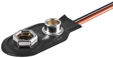 goobay - Batterieclip für 9-V Blöcke , I-Form - BH 9 V I - (Clip 9-Volt Block)