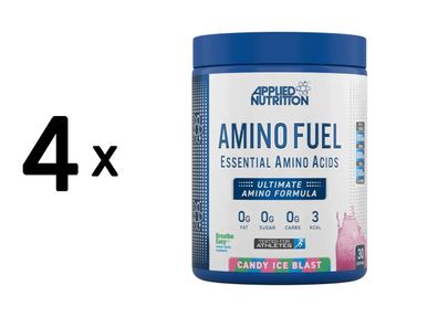 4 x Applied Nutrition Amino Fuel EAA (390g) Candy Ice Blast