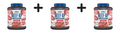 3 x Applied Nutrition Beef-XP (1800g) Strawberry and Raspberry