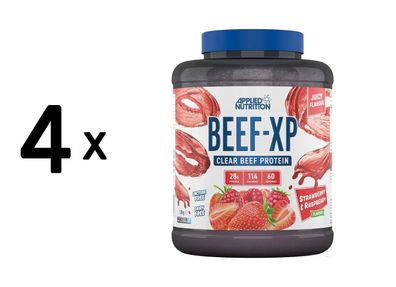 4 x Applied Nutrition Beef-XP (1800g) Strawberry and Raspberry