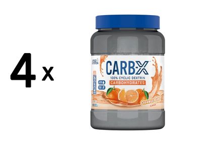 4 x Applied Nutrition Carb-X (1200g) Orange Burst