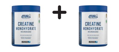 2 x Applied Nutrition Creatine Monohydrate (500g) Unflavoured