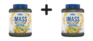 2 x Applied Nutrition Critical Mass Professional (2400g) Banana