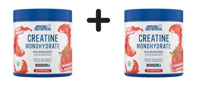 2 x Applied Nutrition Flavoured Creatine Monohydrate (250g) Strawberry and Raspberry