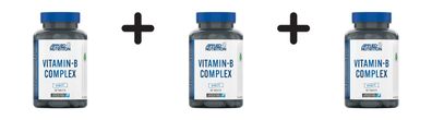 3 x Applied Nutrition Vitamin-B Complex (90 Tabs) Unflavoured