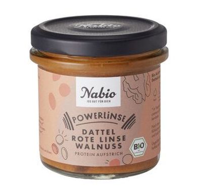 Nabio Nabio Protein-Aufstrich Powerlinse Dattel Rote Linse Walnuss 140g