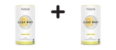 2 x foodspring Clear Whey (480g) Lemonade