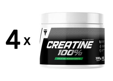 4 x Trec Nutrition Creatine 100% (300g) Unflavoured