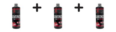 3 x Universal Nutrition Amino Liquid (32oz) Cherry Burst