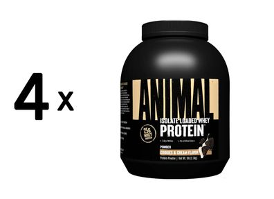 4 x Universal Nutrition Animal Whey (5lbs) Cookies and Cream