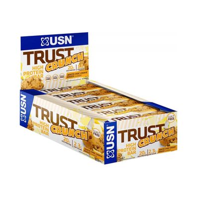 USN Trust Crunch Bars (12x60g) White Chocolate Cookie Dough