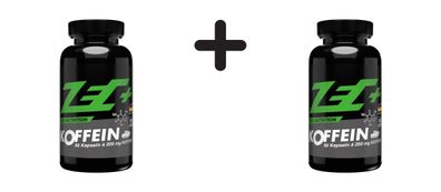 2 x Zec+ Caffeine (90 Caps) Unflavored