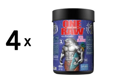 4 x Zoomad Labs One Raw Beta Alanine flavoured (400g) Cherry Bomb