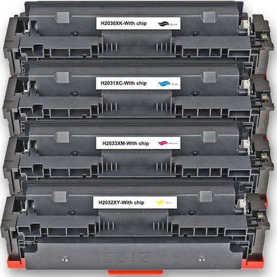 4 Toner Set für HP Color LaserJet Pro MFP M 479 fdw Gigao-Tonerkassetten alle