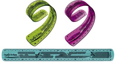 Maped 027900 Lineal Twist'n Flex - 30 cm, sortiert, im Kunststoff-Etui