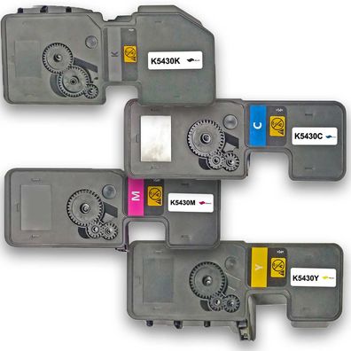 Kompatibel Kyocera TK-5430K, TK-5430C, TK-5430M, TK-5430Y Sparset 4 Toner alle