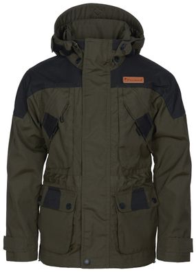 Pinewood 6390 Lappland Extreme 2.0 Kids Jacke Moosgrün/ Schwarz (153)