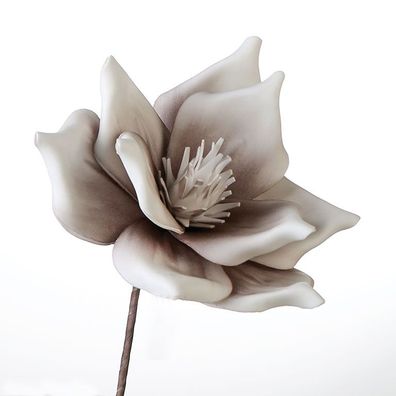 Casablanca Foam Flower Lagarto taupe/weiss 1 Blüte Höhe: 40 cm Ø 18 cm 38232