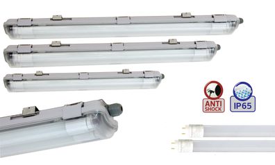 Feuchtraumleuchten IP65 LED-Tubes