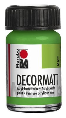 Marabu 1401 39 066 Decormatt Acryl, Gelbgrün 066, 15 ml