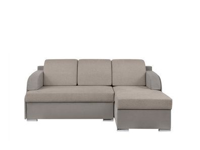 Ecksofa Merin | Couch Sofa mit Schlaffunktion | 138 x 205 x 89 cm, Beige