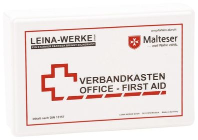 Leina-Werke 20007 Betriebsverbandkasten Office-First Aid - inkl. Wandhalterung